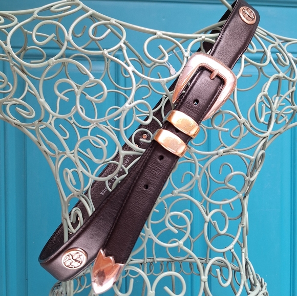 Genuine Leather GOLF Belt Mens Studded Silver Metal Buckle Golfers Logo Icon 34 - Picture 16 of 17